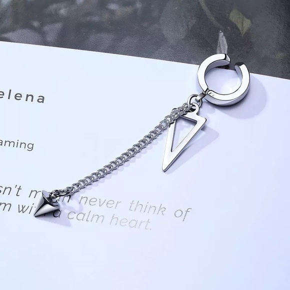 1PC Stainless Steel Chain Cuff Earring - Picture 3 of 4